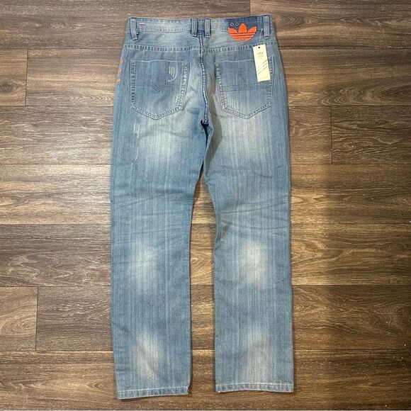 Rare Diesel x adidas Originals Diesel Kurren Wash Blue Jeans Mens Sz 34x34 NEW